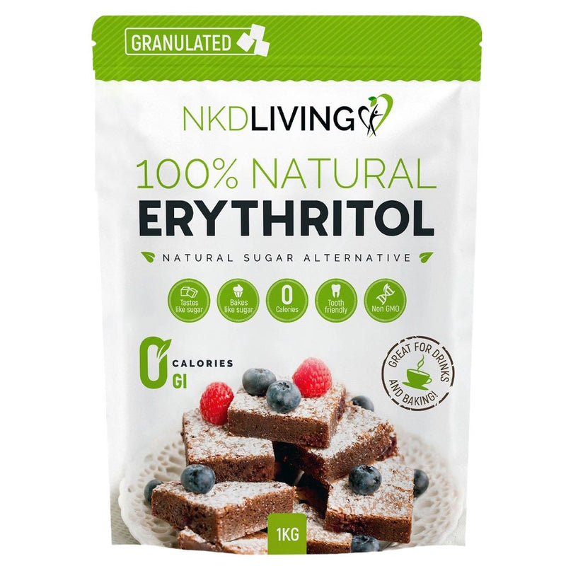 NKD LIVING 100% Natural Erythritol 1Kg (Granulated)