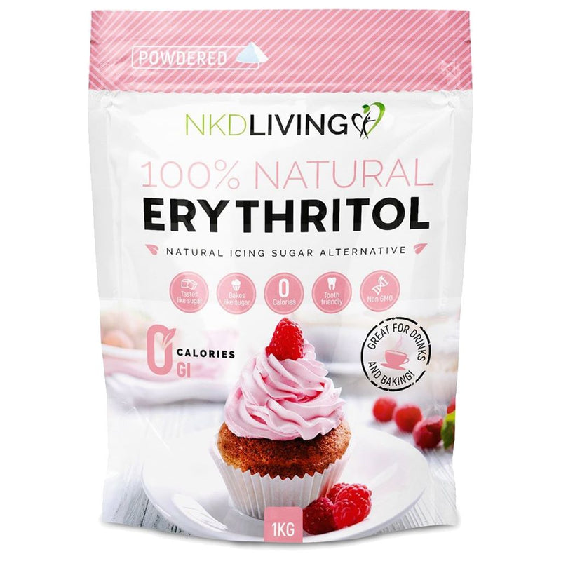NKD LIVING 100% Natural Erythritol 1Kg (Powdered)