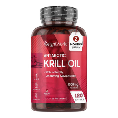 WeightWorld Huile de Krill Antarctique 1000mg 120 Gélules