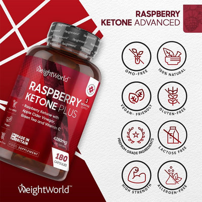WeightWorld Raspberry Ketone Plus 180 Capsules