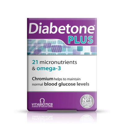 Vitabiotics Diabetone Plus 56 Tablets/Capsules - Fit 'n' Vit - Shipping globally from the UK
