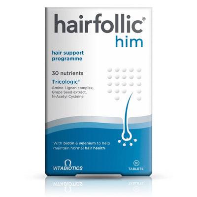 Vitabiotics Hairfollic Him 30 Tablets - Fit 'n' Vit - Shipping globally from the UK