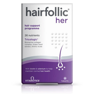 Vitabiotics Hairfollic Her 30 Tablets - Fit 'n' Vit - Shipping globally from the UK