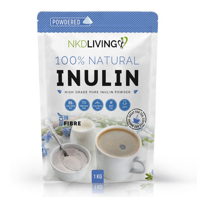 NKD LIVING 100% Natural Inulin Powder 1Kg - Fit 'n' Vit - Shipping globally from the UK