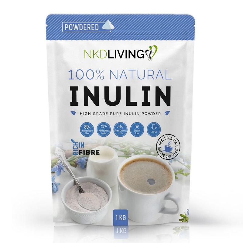 NKD LIVING 100% Natural Inulin Powder 1Kg - Fit &