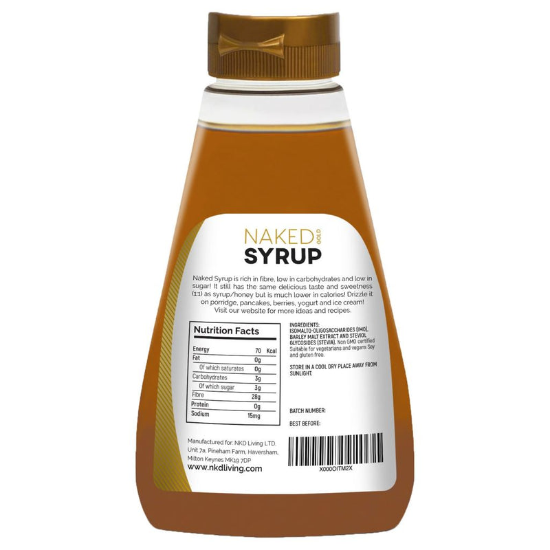NKD LIVING Naked Syrup Gold 450ml - Fit &