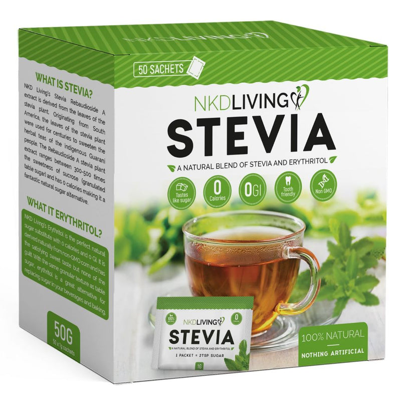 NKD LIVING Stevia 50 Sachets - Fit &