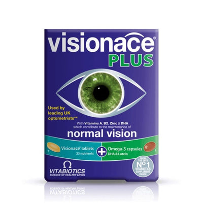 Vitabiotics Visionace Plus 56 Tablets/Capsules - Fit 'n' Vit - Shipping globally from the UK