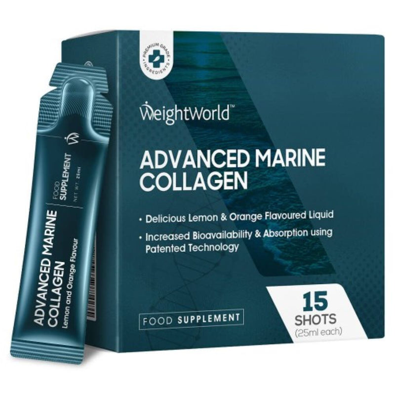 WeightWorld Advanced Marine Collagen Drink 25ml 15 Sachets Liquid - Fit &