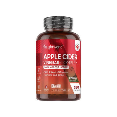 WeightWorld Apple Cider Vinegar Complex 1860mg 180 Capsules - Fit 'n' Vit - Shipping globally from the UK