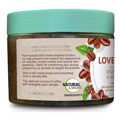 All Naturals Love & Beauty - Revitalising Coffee & Algae Body Scrub 400g - Fit 'n' Vit - Shipping globally from the UK