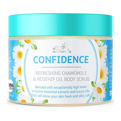 All Naturals Confidence - Refreshing Chamomile & Rosehip Oil Body Scrub 400g - Fit 'n' Vit - Shipping globally from the UK
