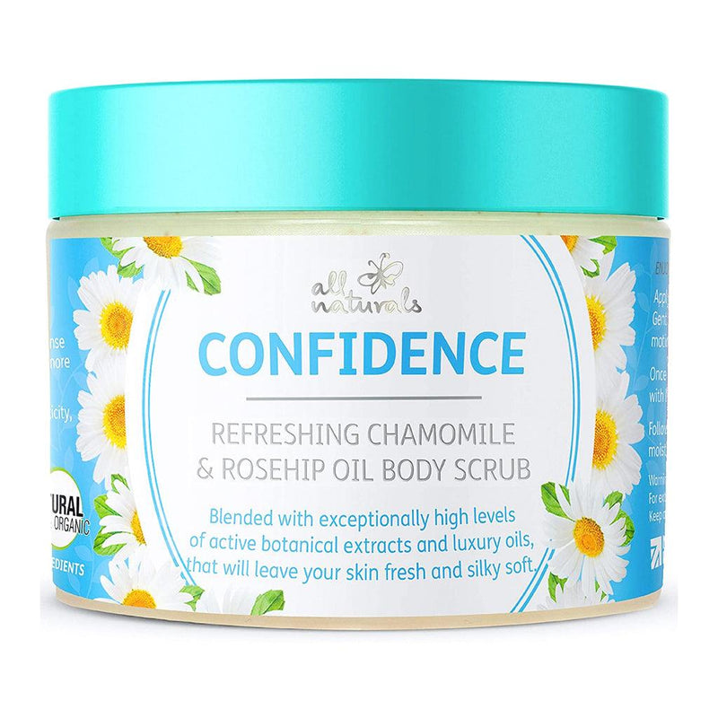 All Naturals Confidence - Refreshing Chamomile & Rosehip Oil Body Scrub 400g - Fit &