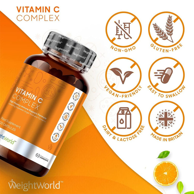 WeightWorld Vitamin C Complex 120 Capsules - Fit &