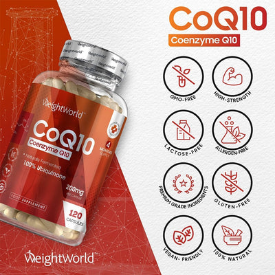 WeightWorld CoQ10 200mg 120 Capsules - Fit 'n' Vit - Shipping globally from the UK