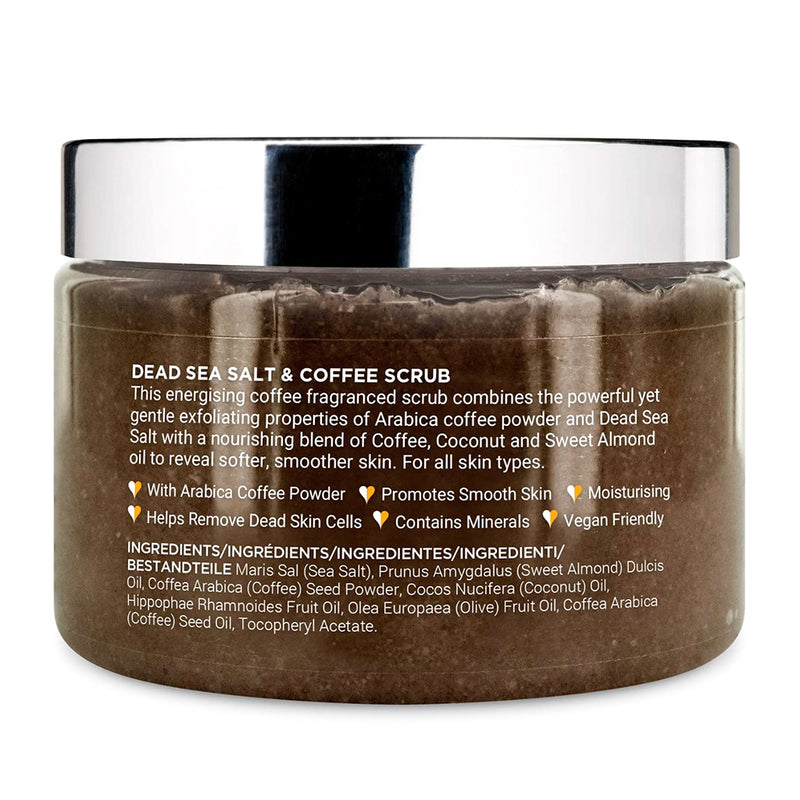 PraNaturals Dead Sea Salt & Coffee Body Scrub 500g - Fit &