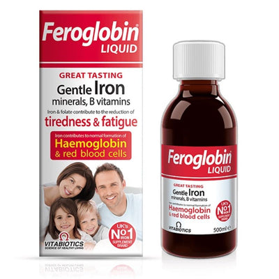 Vitabiotics Feroglobin Liquid - Fit 'n' Vit - Shipping globally from the UK