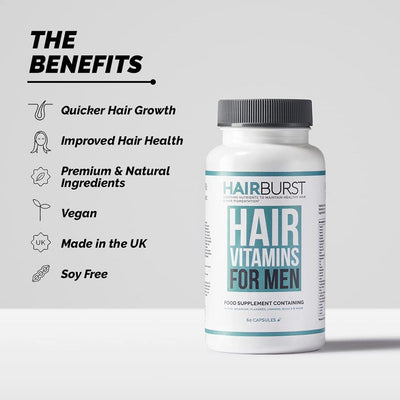 HAIRBURST Men's Hair Vitamins 60 Capsules - Fit 'n' Vit - Shipping globally from the UK