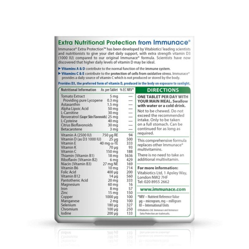 Vitabiotics Immunace Extra Protection 30 Tablets - Fit &