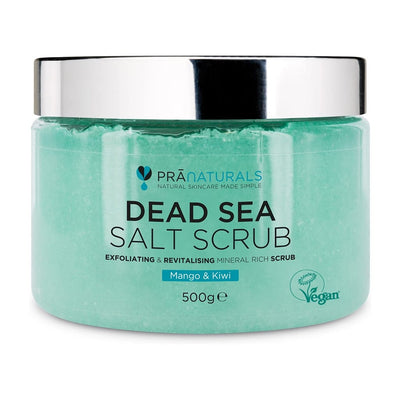 PraNaturals Dead Sea Salt Mango & Kiwi Body Scrub 500g - Fit 'n' Vit - Shipping globally from the UK