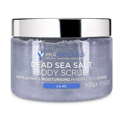 PraNaturals Dead Sea Salt Lilac Body Scrub 500g - Fit 'n' Vit - Shipping globally from the UK