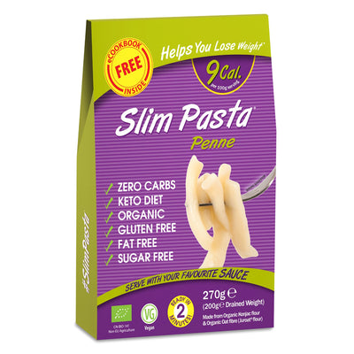 Eat Water Slim Pasta Penne 270g - Pack of 5 - Fit 'n' Vit - Shipping globally from the UK