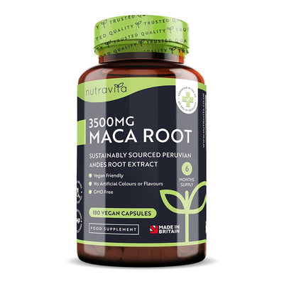 Nutravita Maca Root 3500mg 180 Capsules - Fit 'n' Vit - Shipping globally from the UK