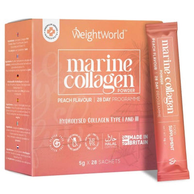 WeightWorld Marine Collagen 5g Powder 28 Sachets - Fit 'n' Vit - Shipping globally from the UK