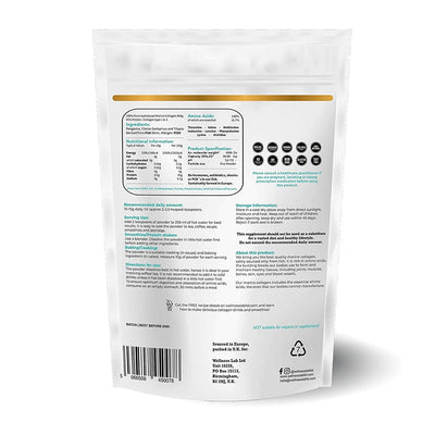 Wellness Lab Hydrolysed Marine Collagen Powder 454g - Fit 'n' Vit - Shipping globally from the UK