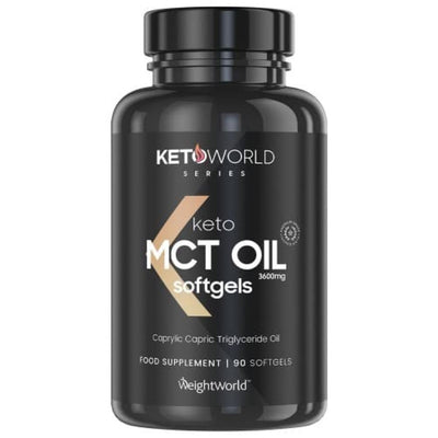 WeightWorld KetoWorld Keto MCT Oil 3600mg 90 Softgels - Fit 'n' Vit - Shipping globally from the UK