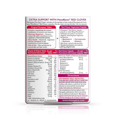 Vitabiotics Menopace Red Clover 56 tablets/capsules - Fit 'n' Vit - Shipping globally from the UK