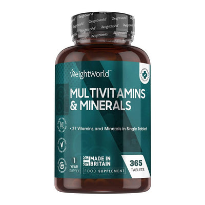 WeightWorld Multivitamins and Minerals 365 Tablets - Fit 'n' Vit - Shipping globally from the UK