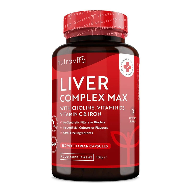Nutravita Liver Complex Max 180 Capsules - Fit &