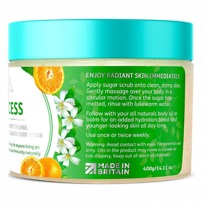 All Naturals Success - Energising Sweet Orange, Sea Buckthorn & Collagen Body Scrub 400g - Fit 'n' Vit - Shipping globally from the UK