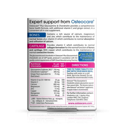 Vitabiotics Osteocare Plus Glucosamine & Chondroitin 60 Tablets - Fit 'n' Vit - Shipping globally from the UK