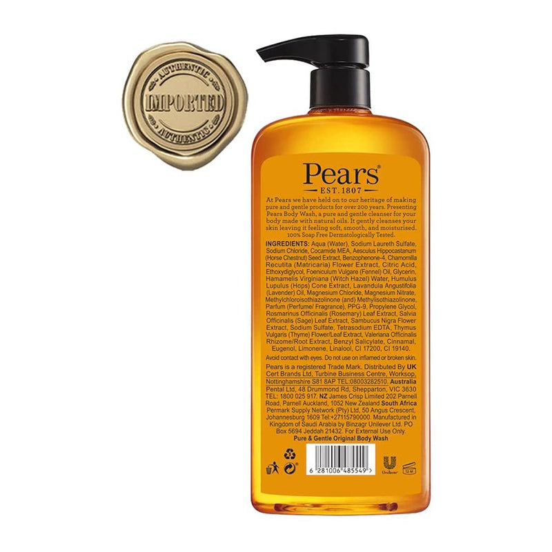 Pears Body Wash 750ml - Fit &