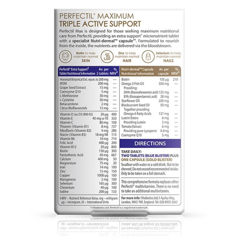 Vitabiotics Perfectil Max 84 Tablets/Capsules - Fit &