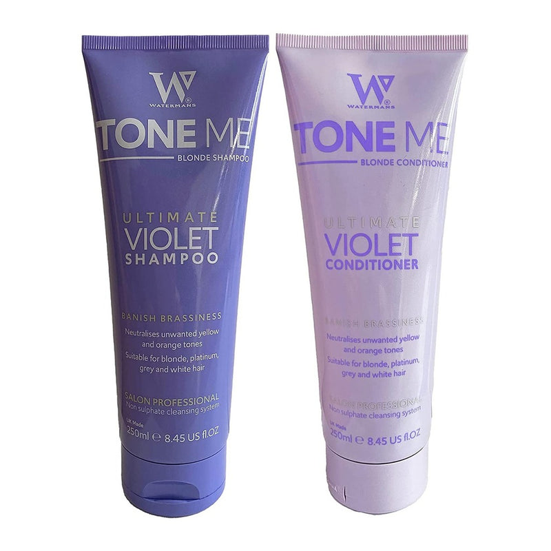 WATERMANS Tone Me Purple Shampoo & Conditioner 250ml - Fit &