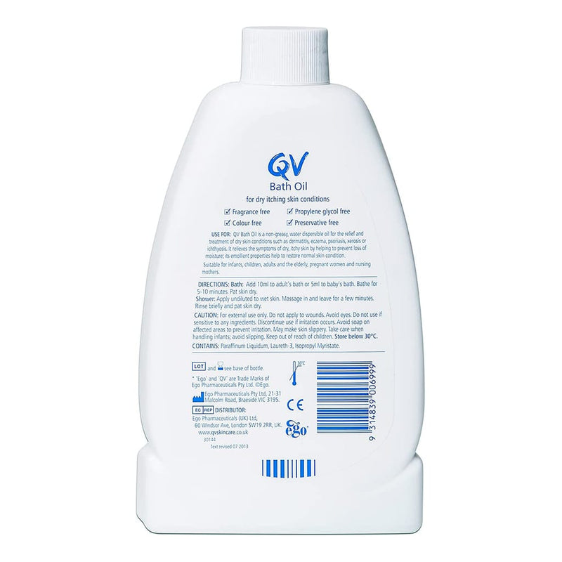 QV Bath Oil 500ml - Fit &