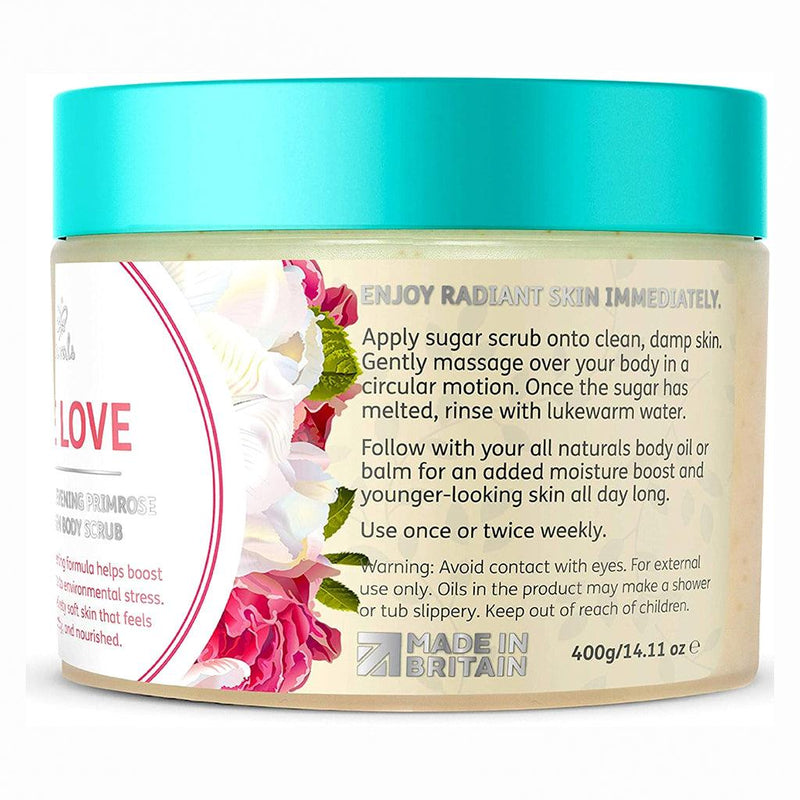 All Naturals True Love - Rose, Evening Primrose & Collagen Body Scrub 400g - Fit &