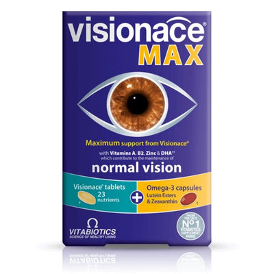 Vitabiotics Visionace Max 56 Tablets/Capsules - Fit 'n' Vit - Shipping globally from the UK
