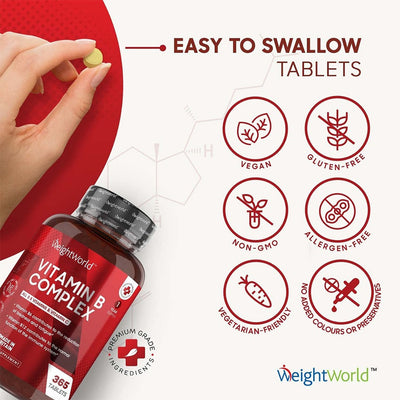 WeightWorld Vitamin B Complex 365 Tablets - Fit 'n' Vit - Shipping globally from the UK