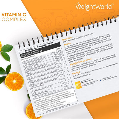 WeightWorld Vitamin C Complex 120 Capsules - Fit 'n' Vit - Shipping globally from the UK