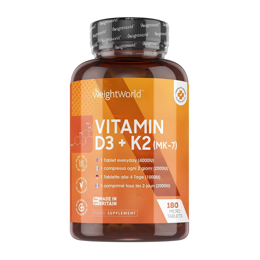 WeightWorld Vitamin D3 + K2 180 Micro Tablets