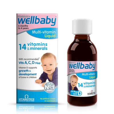 Vitabiotics Wellbaby Multi-vitamin Liquid 150ml - Fit 'n' Vit - Shipping globally from the UK