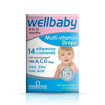 Vitabiotics Wellbaby Multi-vitamin Drops 30ml - Fit 'n' Vit - Shipping globally from the UK