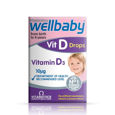 Vitabiotics Wellbaby Vitamin D Drops 30ml - Fit 'n' Vit - Shipping globally from the UK