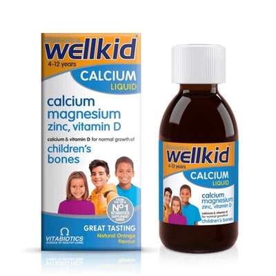 Vitabiotics Wellkid Calcium Liquid 150ml - Fit 'n' Vit - Shipping globally from the UK