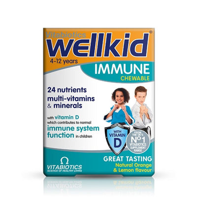 Vitabiotics Wellkid Immune Chewable 30 Tablets - Fit 'n' Vit - Shipping globally from the UK