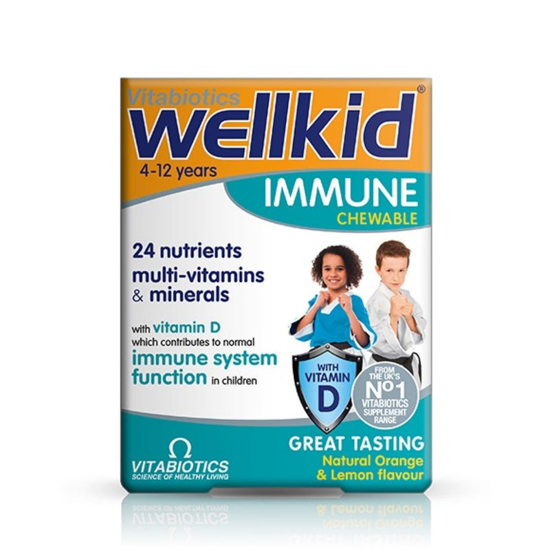 Vitabiotics Wellkid Immune Chewable 30 Tablets - Fit &